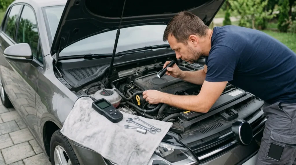 Do the repair or maintenance