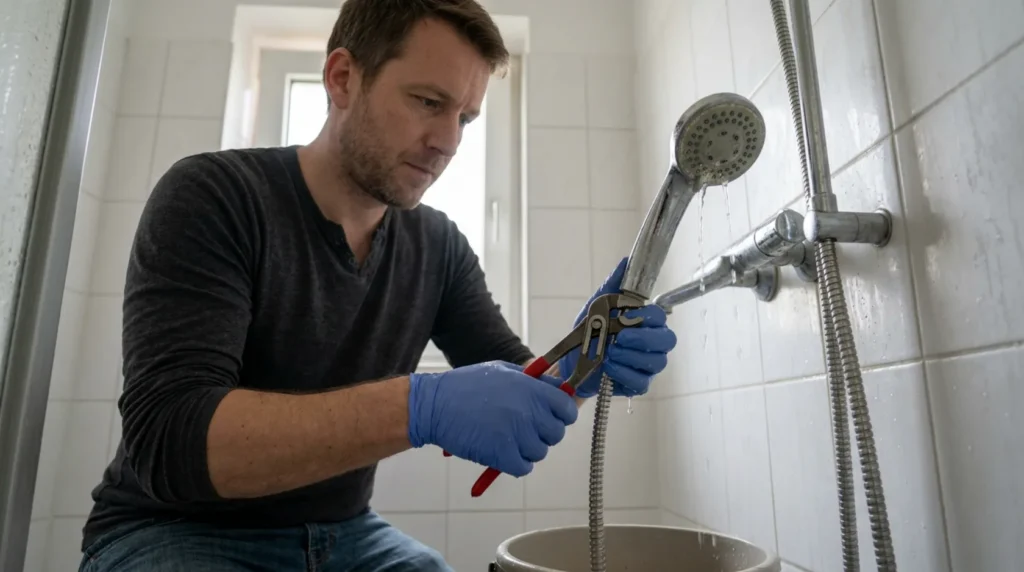 Tuš ručica ima slab i neujednačen mlaz