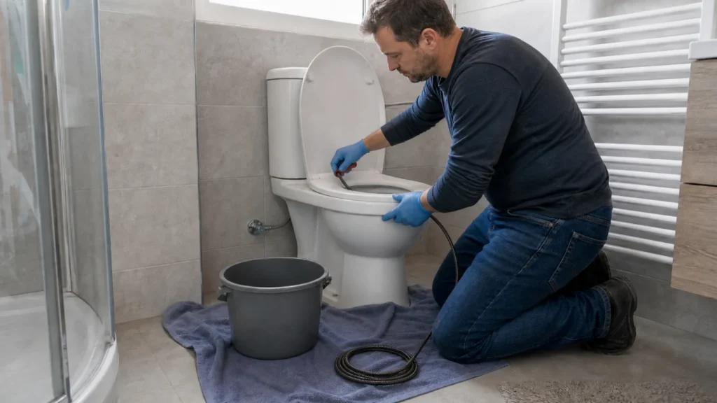 Kako odčepiti WC šolju sajlom