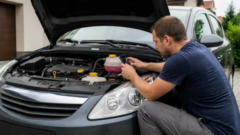 Provjeravajte samo hladan motor
