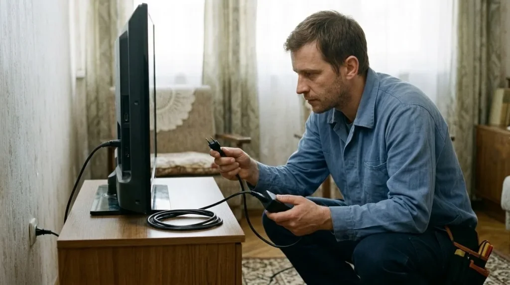 "Televizor ili monitor se ne pali ili nema slike – osnovno rješavanje problema" — korak 2