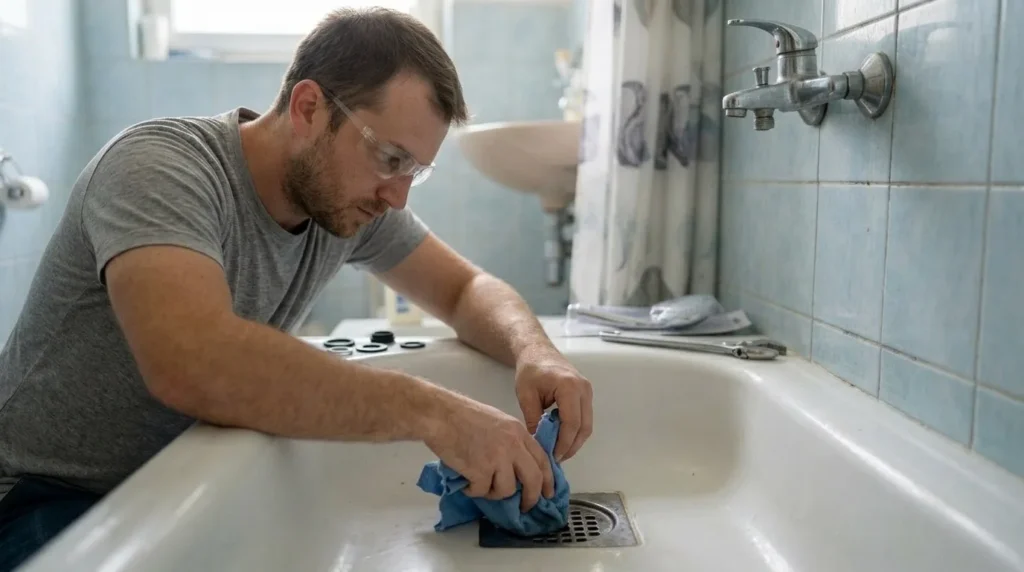 "Kako zamijeniti tuš glavu i crijevo tuša" — korak 2