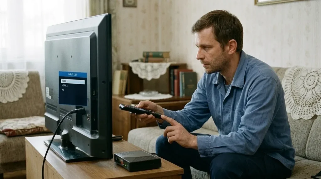 "Televizor ili monitor se ne pali ili nema slike – osnovno rješavanje problema" — korak 4