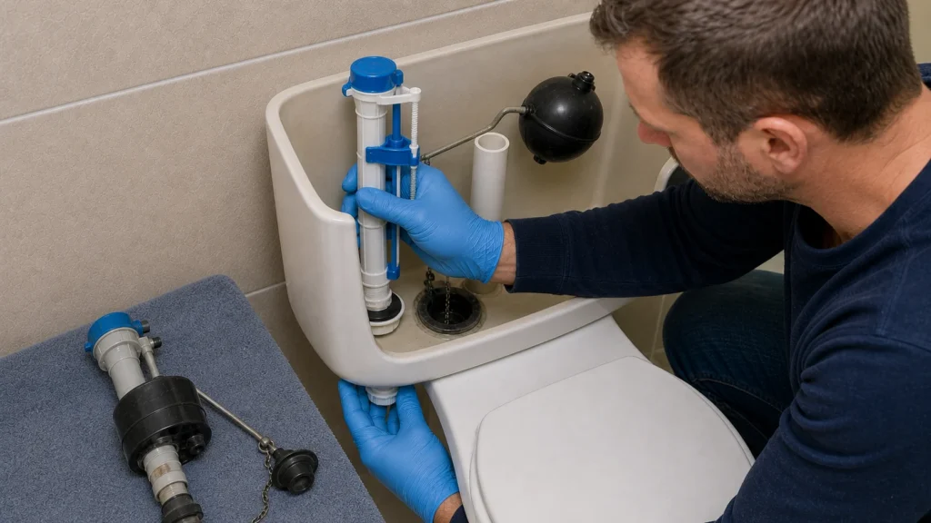 Inspect the fill valve