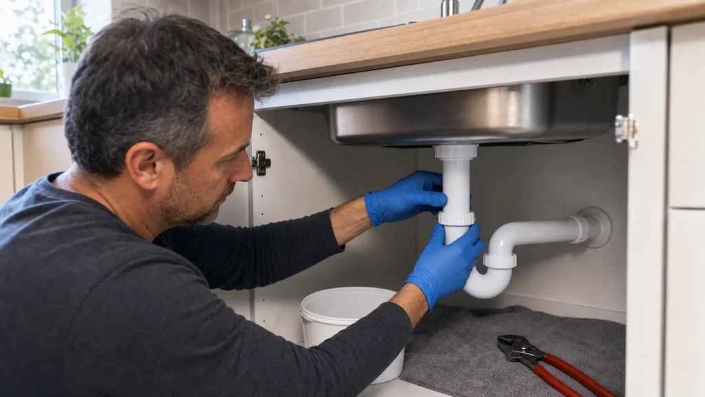 Install the new siphon