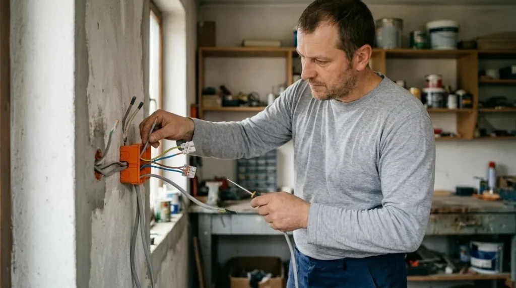 "Kako produžiti električnu instalaciju i ugraditi razvodnu kutiju" — korak 5