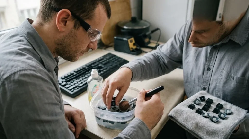 "Kako očistiti tastaturu od prašine i mrvica" — korak 5