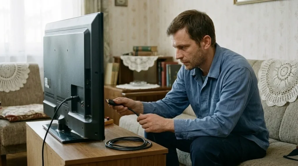 "Televizor ili monitor se ne pali ili nema slike – osnovno rješavanje problema" — korak 5