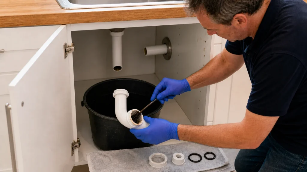 Check and clean the siphon manually