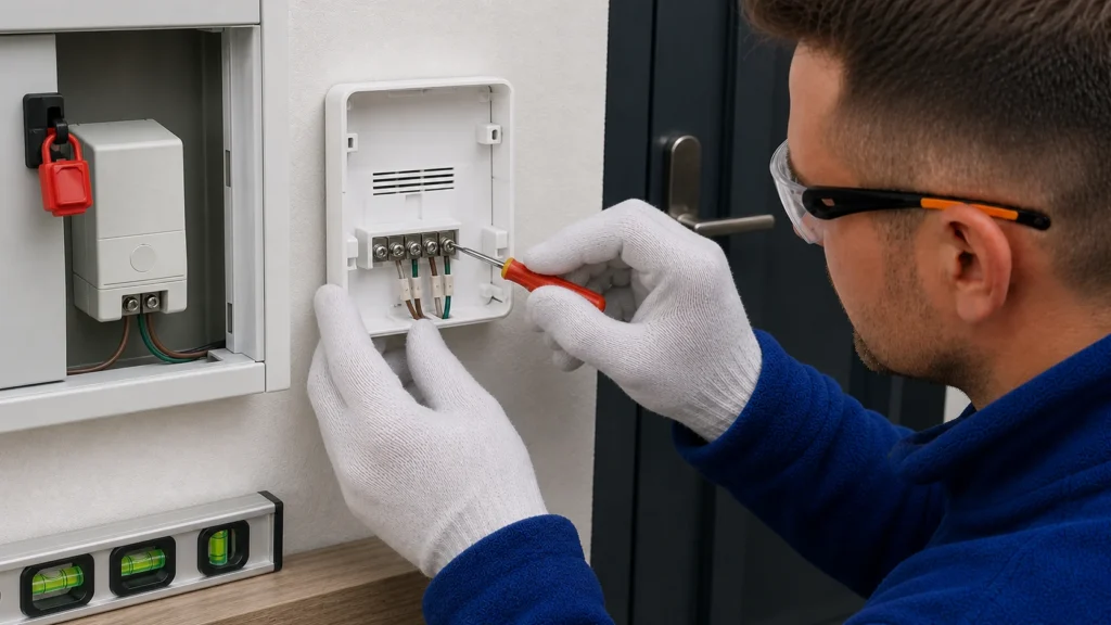 Connect the chime unit and transformer