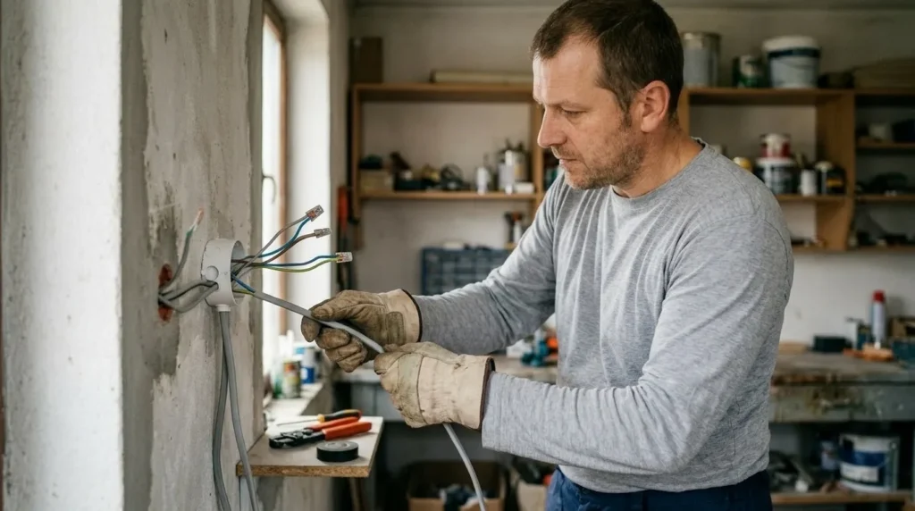 "Kako produžiti električnu instalaciju i ugraditi razvodnu kutiju" — korak 6
