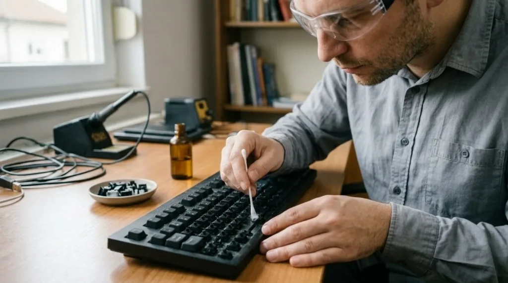 "Kako očistiti tastaturu od prašine i mrvica" — korak 6