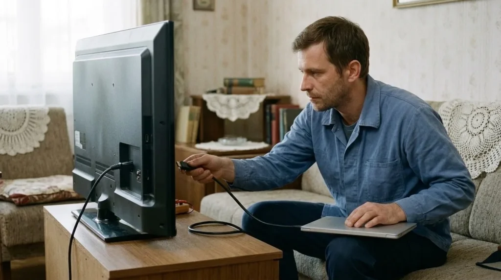 "Televizor ili monitor se ne pali ili nema slike – osnovno rješavanje problema" — korak 7