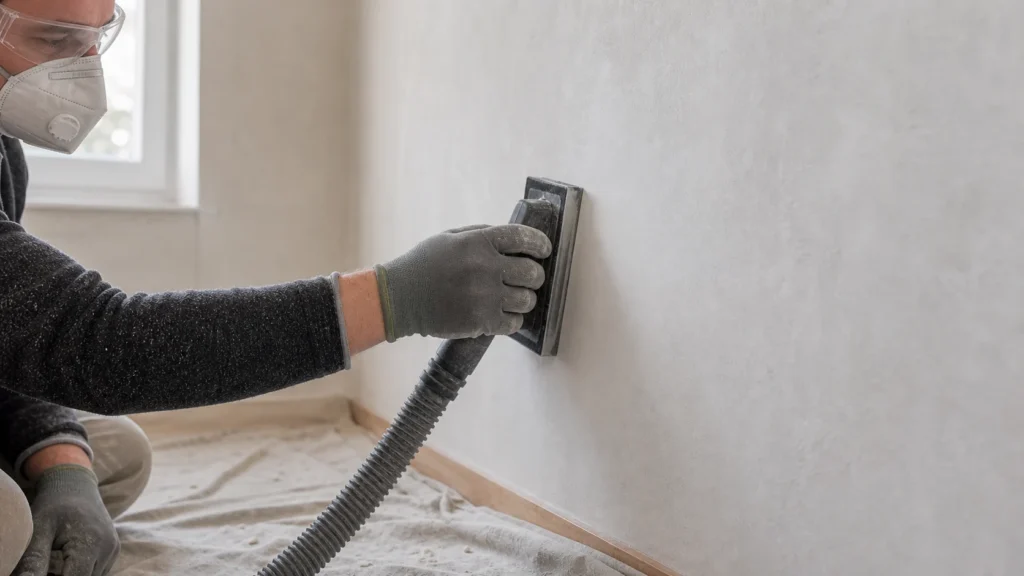 Allow to dry and sand