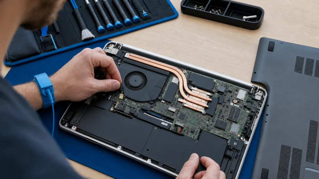 Reassemble your laptop
